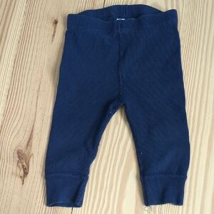 Hanna Andersson Ribbed Dark Blue Kids Leggings